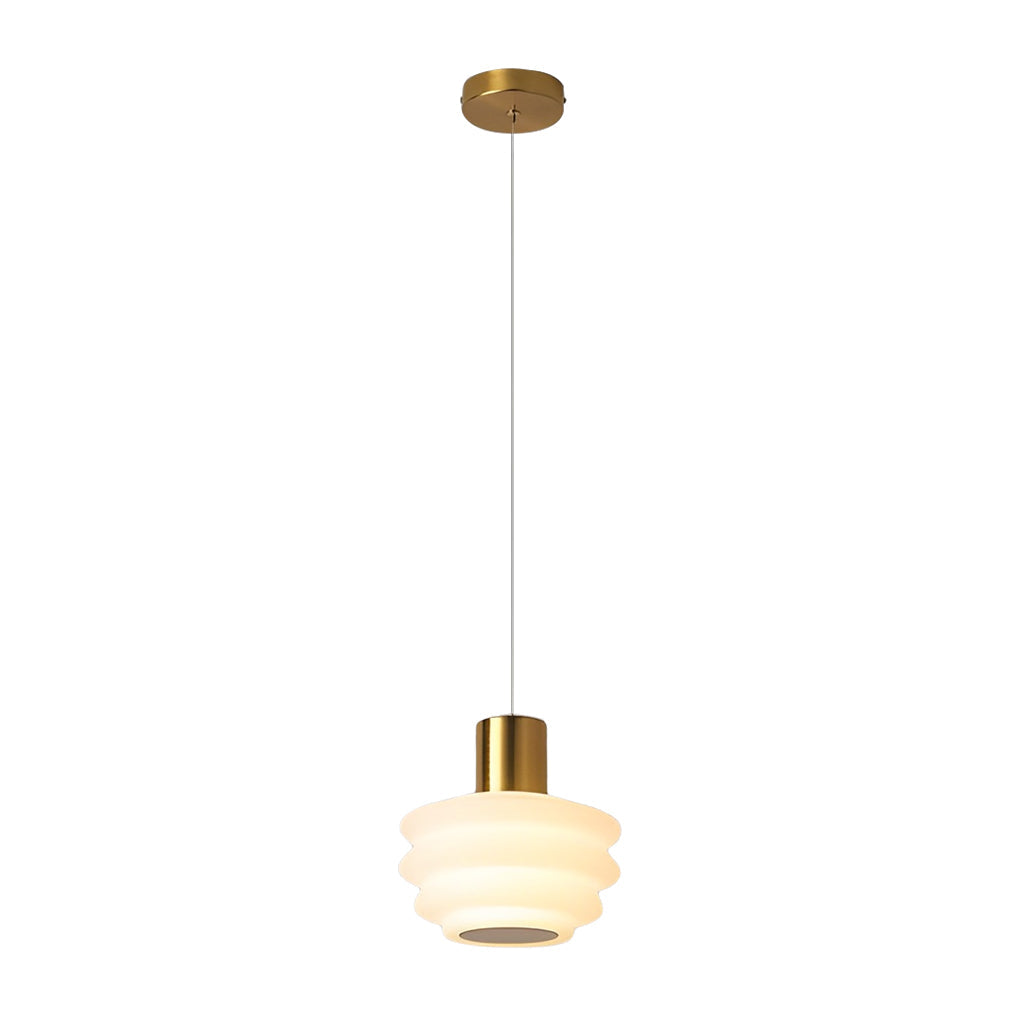 Modern Minimalist Small Pendant Light with 3 Color Dimming for Bedroom Dining Room