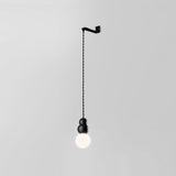Modern Minimalist Spherical Glass Wall Sconce Geometric Indoor Lighting Fixture