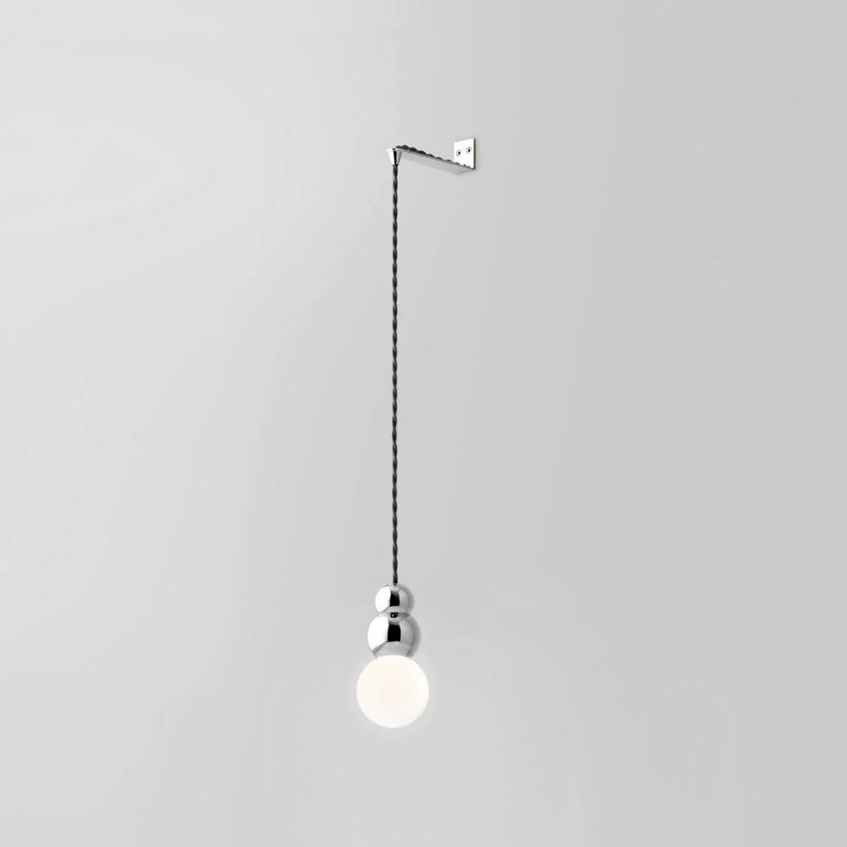 Modern Minimalist Spherical Glass Wall Sconce Geometric Indoor Lighting Fixture