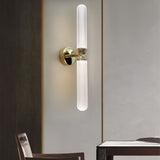 Modern Minimalist Strip LED Wall Sconce with 3 Color Step Dimming for Living Room and Bedroom