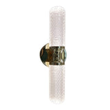 Modern Minimalist Strip LED Wall Sconce with 3 Color Step Dimming for Living Room and Bedroom