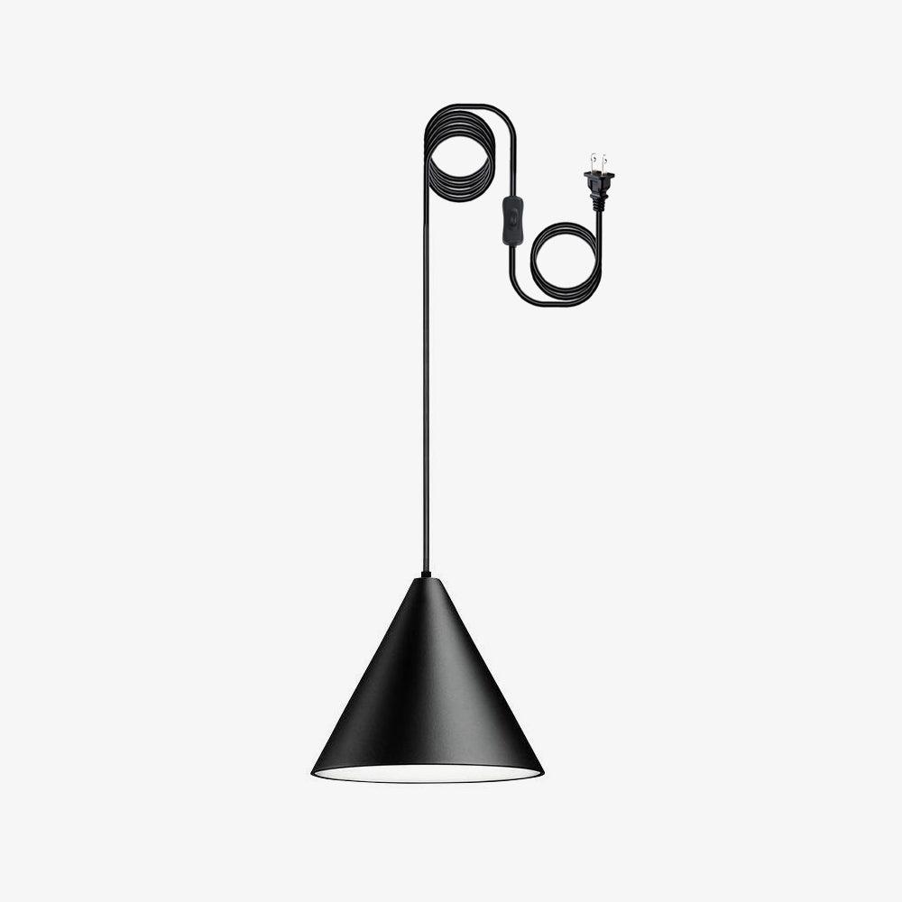 Modern Minimalist Swag Pendant Light with Extra Long Cable for Geometric Ceiling Designs