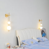 Modern Minimalist Vertical Glass Globe Wall Sconce for Bedroom Hallway and Bathroom Lighting