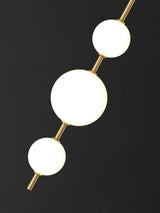 Modern Minimalist Vertical Glass Globe Wall Sconce for Bedroom Hallway and Bathroom Lighting