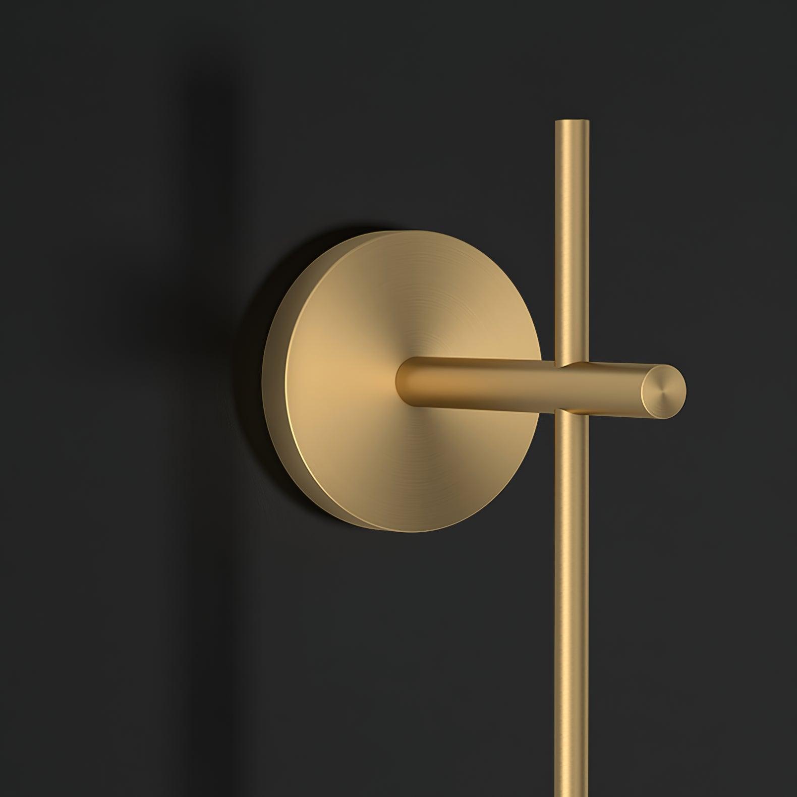 Modern Minimalist Vertical Glass Globe Wall Sconce for Bedroom Hallway and Bathroom Lighting