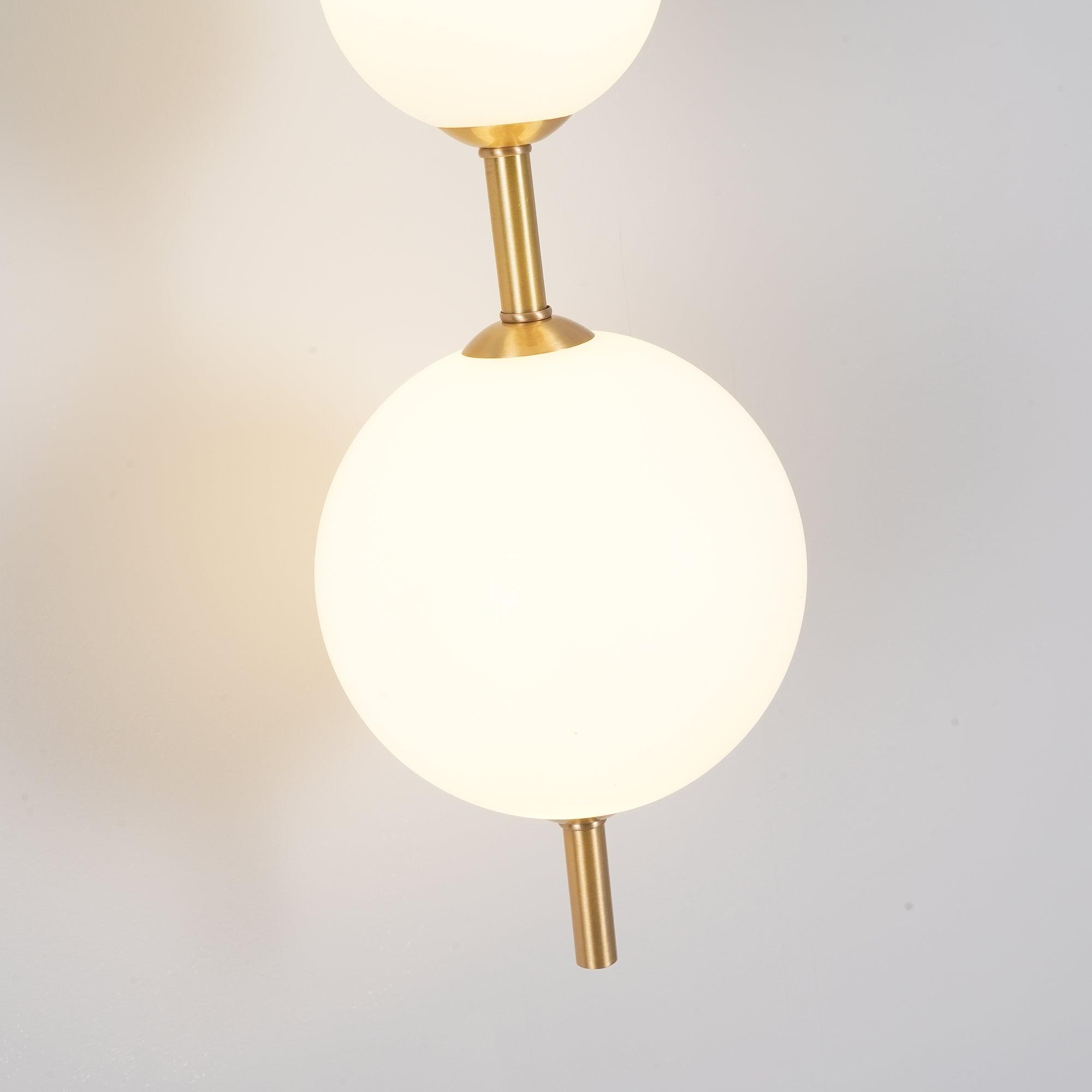 Modern Minimalist Vertical Glass Globe Wall Sconce for Bedroom Hallway and Bathroom Lighting