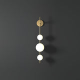 Modern Minimalist Vertical Glass Globe Wall Sconce for Bedroom Hallway and Bathroom Lighting
