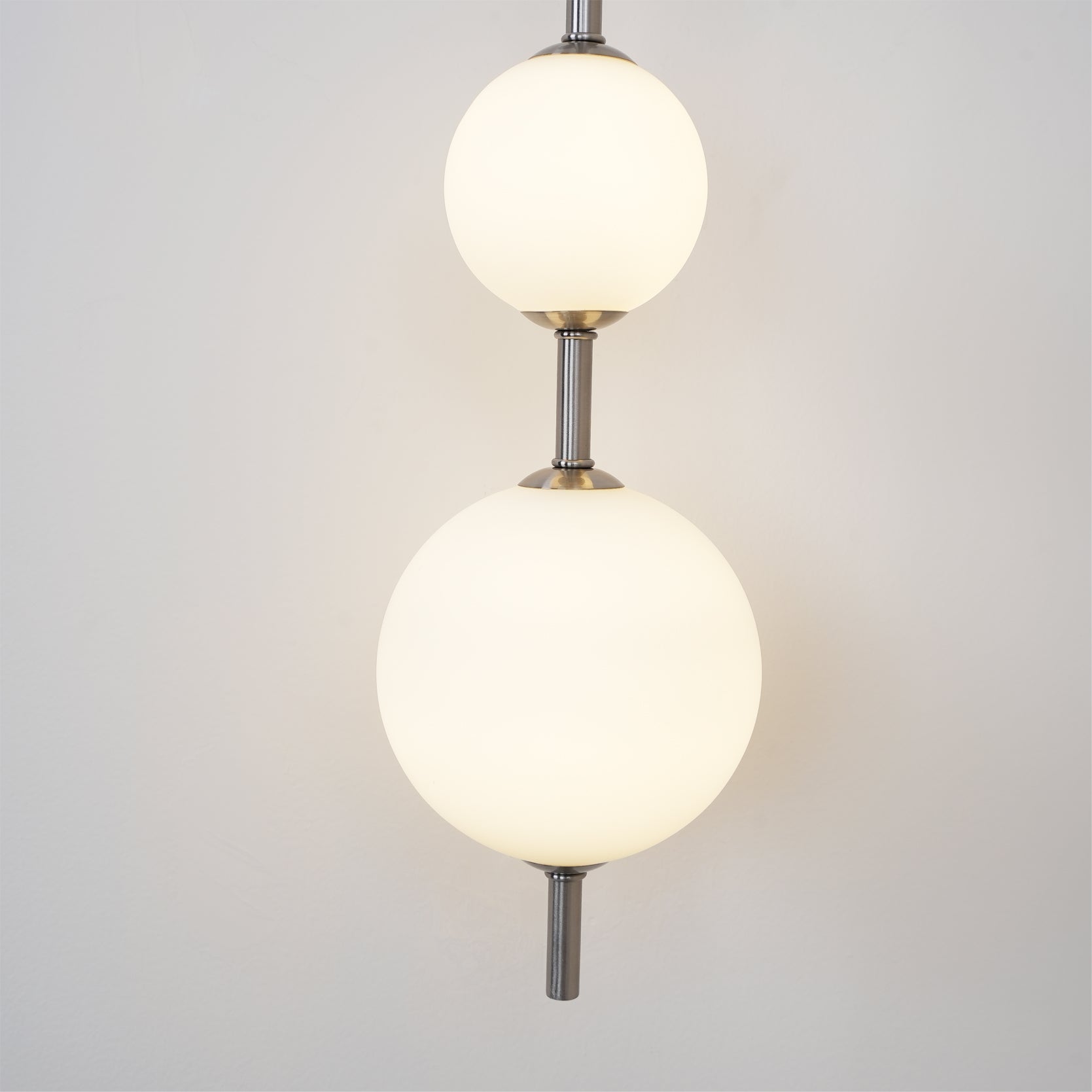 Modern Minimalist Vertical Glass Globe Wall Sconce for Bedroom Hallway and Bathroom Lighting