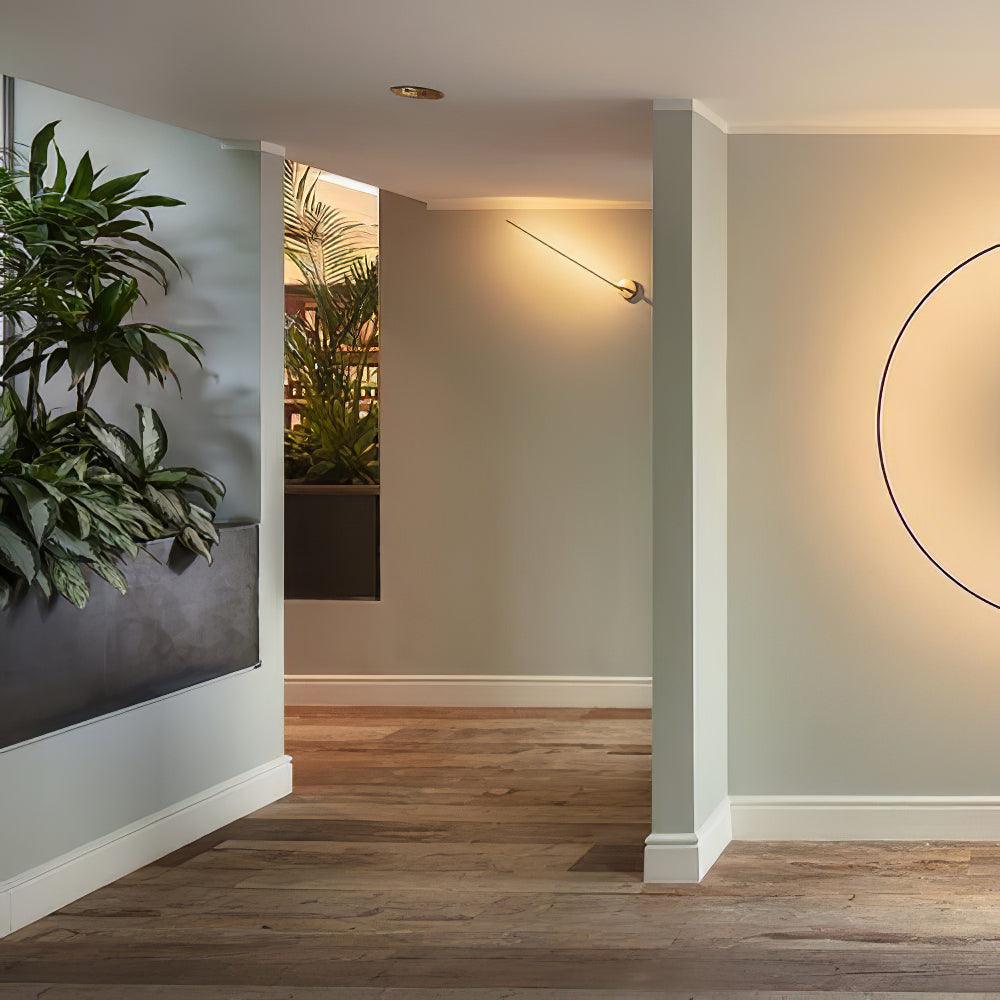 Modern Minimalist Vertical LED Wall Sconce Set of 2 Luxury Gold Linear Stick Wall Light