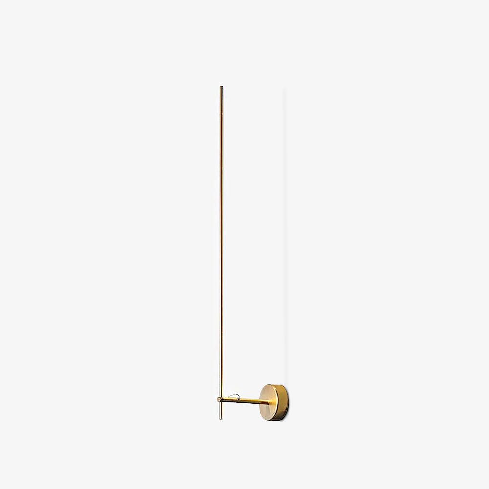 Modern Minimalist Vertical LED Wall Sconce Set of 2 Luxury Gold Linear Stick Wall Light