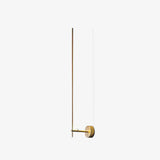 Modern Minimalist Vertical LED Wall Sconce Set of 2 Luxury Gold Linear Stick Wall Light