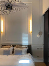 Modern Minimalist Vertical LED Wall Sconce Set of 2 Luxury Gold Linear Stick Wall Light