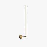 Modern Minimalist Vertical LED Wall Sconce Set of 2 Luxury Gold Linear Stick Wall Light