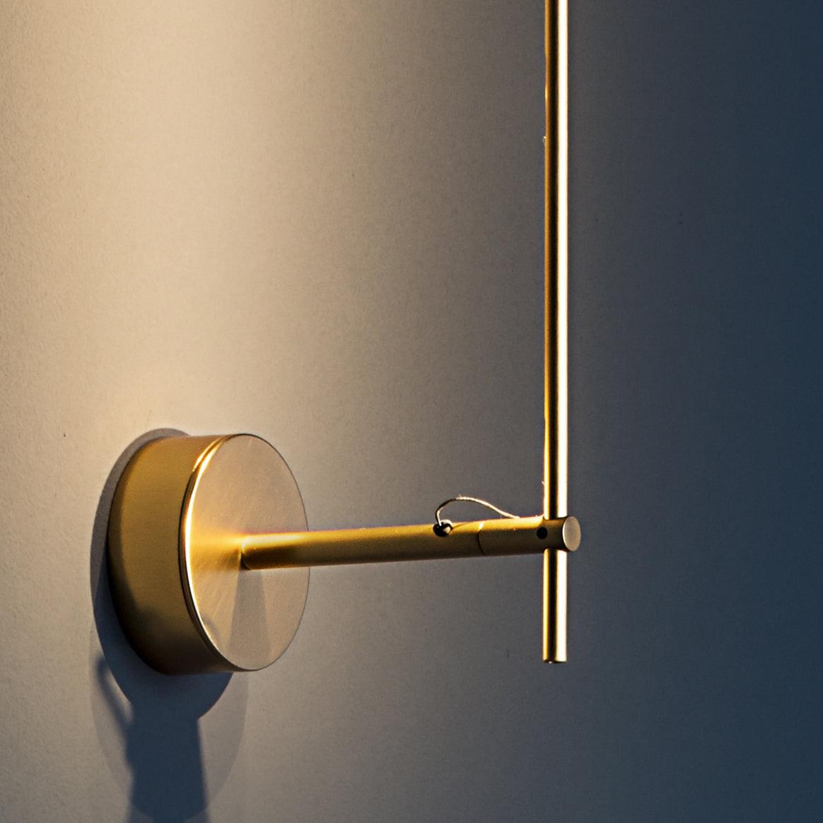 Modern Minimalist Vertical LED Wall Sconce Set of 2 Luxury Gold Linear Stick Wall Light