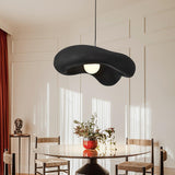 Modern Minimalist Wabi Sabi Pendant Light Organic Texture Resin Style Hanging Lamp for Dining