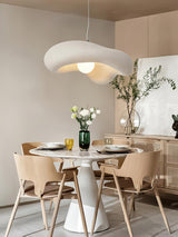 Modern Minimalist Wabi Sabi Pendant Light Organic Texture Resin Style Hanging Lamp for Dining