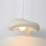 Modern Minimalist Wabi Sabi Pendant Light Organic Texture Resin Style Hanging Lamp for Dining