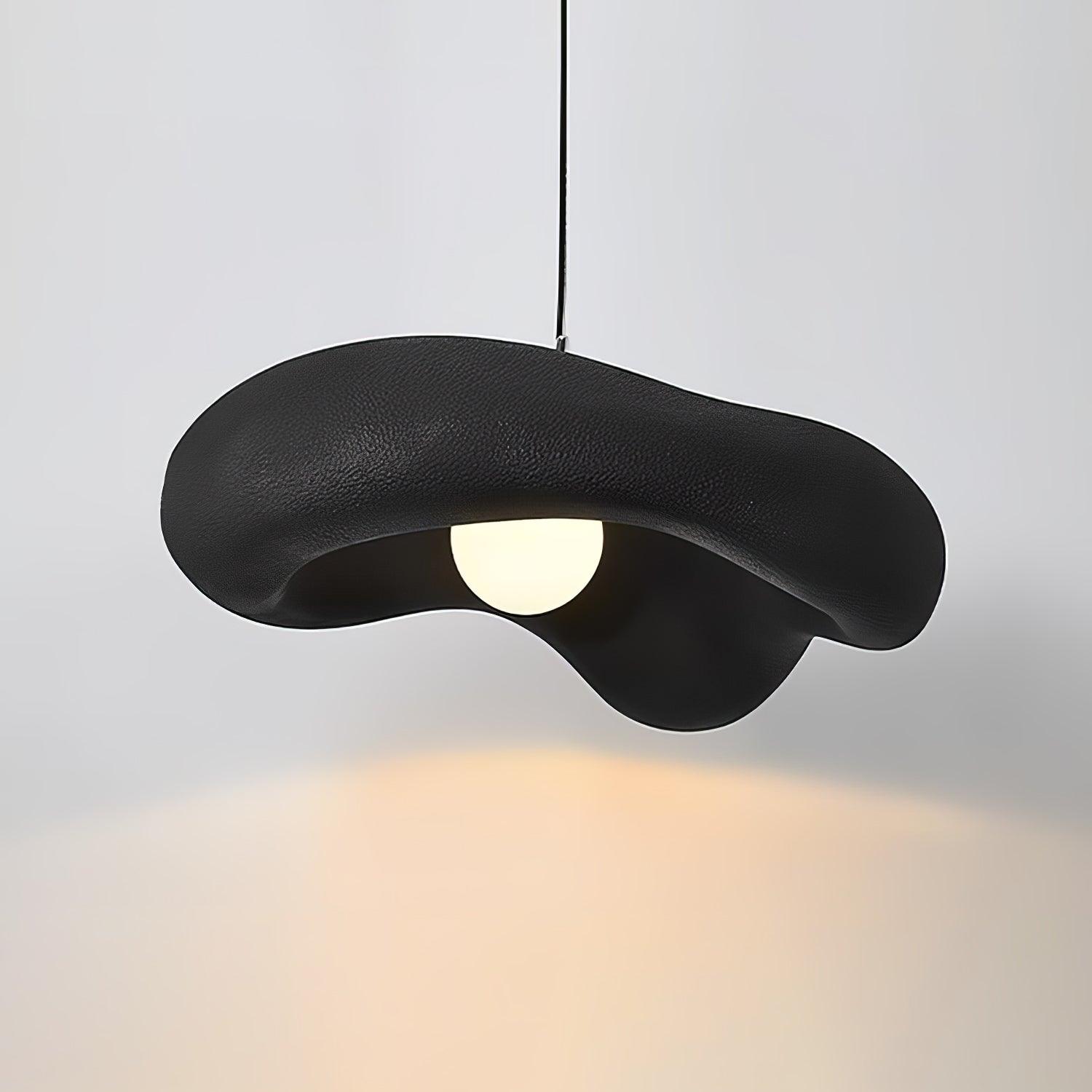 Modern Minimalist Wabi Sabi Pendant Light Organic Texture Resin Style Hanging Lamp for Dining