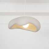 Modern Minimalist Wabi Sabi Pendant Light Organic Texture Resin Style Hanging Lamp for Dining