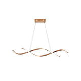 Modern Minimalist Wave Design LED Pendant Light for Dining and Living Rooms