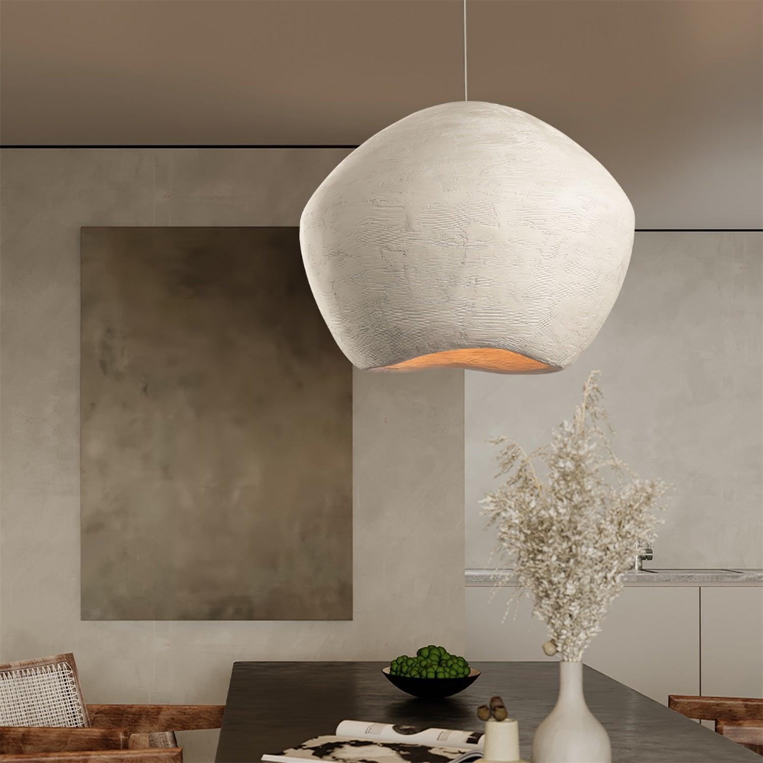 Modern Minimalist White Dome Pendant Light for Living Room and Dining Room