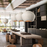 Modern Minimalist White Dome Pendant Light for Living Room and Dining Room