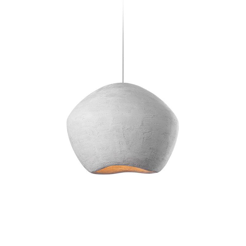 Modern Minimalist White Dome Pendant Light for Living Room and Dining Room