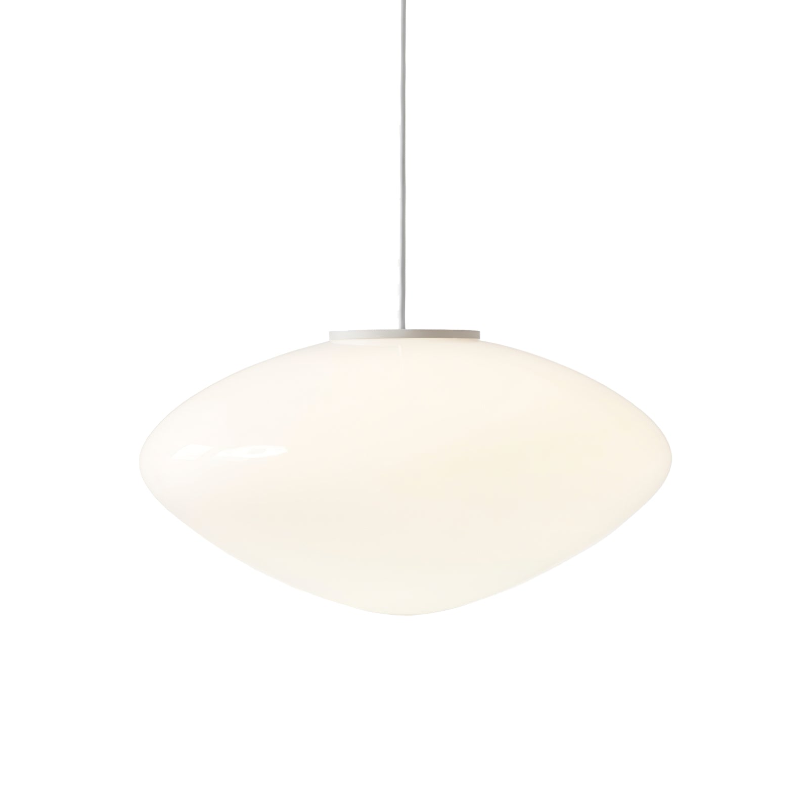 Modern Mist Glass Pendant Light with Alabaster Shade for Kitchen and Dining Room
