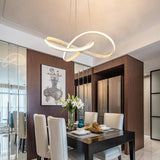 Modern Mobius Strip LED Pendant Light Geometric Ring Ceiling Chandelier for Living Room