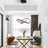 Modern Mobius Strip LED Pendant Light Geometric Ring Ceiling Chandelier for Living Room