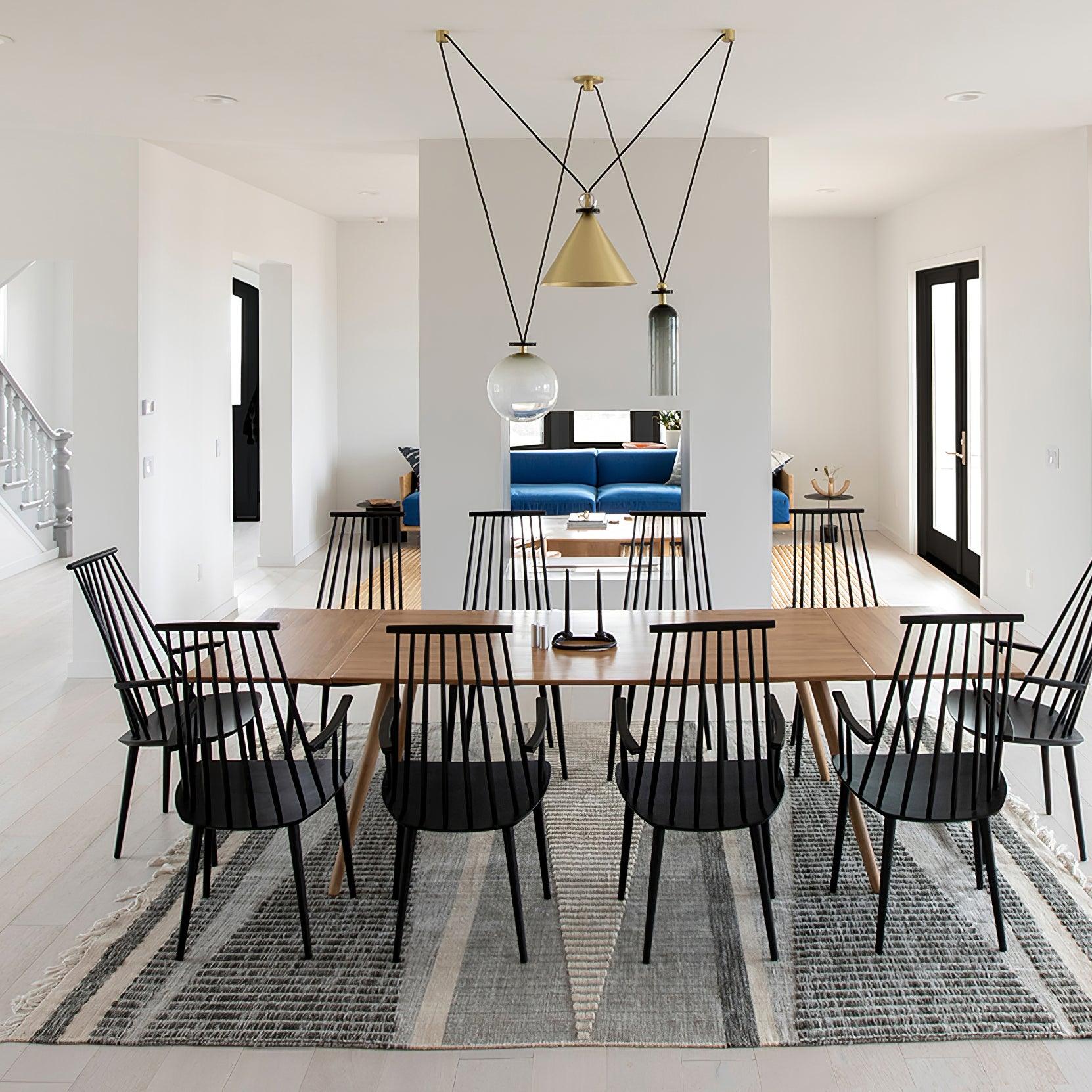 Modern Modular Geometric Chandelier Artistic Glass and Metal Pendant Light