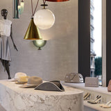 Modern Modular Geometric Chandelier Artistic Glass and Metal Pendant Light
