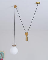 Modern Modular Geometric Chandelier Artistic Glass and Metal Pendant Light