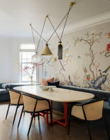 Modern Modular Geometric Chandelier Artistic Glass and Metal Pendant Light