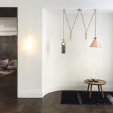 Modern Modular Geometric Chandelier Artistic Glass and Metal Pendant Light