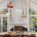 Modern Modular Geometric Chandelier Artistic Glass and Metal Pendant Light