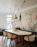 Modern Modular Geometric Chandelier Artistic Glass and Metal Pendant Light