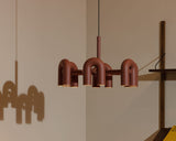 Modern Modular U Shape LED Chandelier Adjustable Geometric Multi Head Ceiling Light Fixture