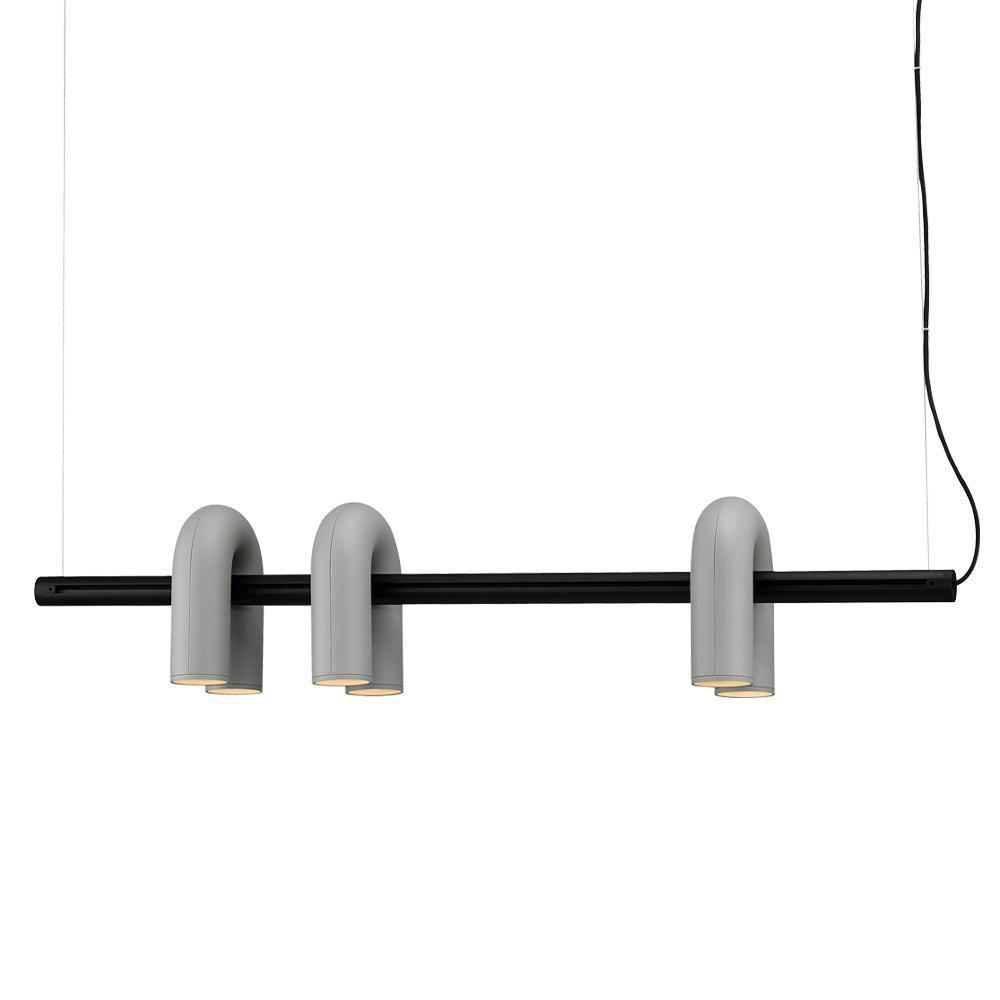 Modern Modular U Shape LED Chandelier Adjustable Geometric Multi Head Ceiling Light Fixture