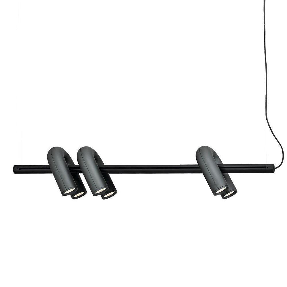 Modern Modular U Shape LED Chandelier Adjustable Geometric Multi Head Ceiling Light Fixture