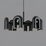 Modern Modular U Shape LED Chandelier Adjustable Geometric Multi Head Ceiling Light Fixture