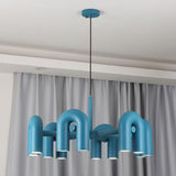 Modern Modular U Shape LED Chandelier Adjustable Geometric Multi Head Ceiling Light Fixture