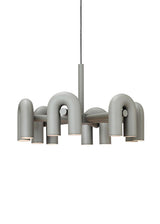 Modern Modular U Shape LED Chandelier Adjustable Geometric Multi Head Ceiling Light Fixture