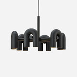 Modern Modular U Shape LED Chandelier Adjustable Geometric Multi Head Ceiling Light Fixture