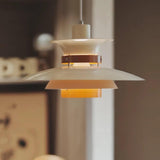 Modern Modulo Layered Metal and Dark Oak Wood Pendant Light for Dining Areas