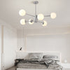 Modern Molecular Glass Globe Chandelier with 3 Step Dimming for Dining Room and Bedroom