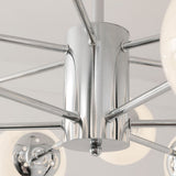 Modern Molecular Glass Globe Chandelier with 3 Step Dimming for Dining Room and Bedroom