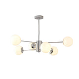 Modern Molecular Glass Globe Chandelier with 3 Step Dimming for Dining Room and Bedroom