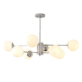 Modern Molecular Glass Globe Chandelier with 3 Step Dimming for Dining Room and Bedroom
