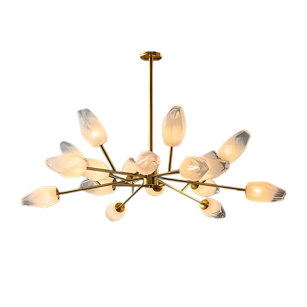 Modern Molecular LED Sputnik Chandelier Gold Glass Globe Dining Room Pendant Light